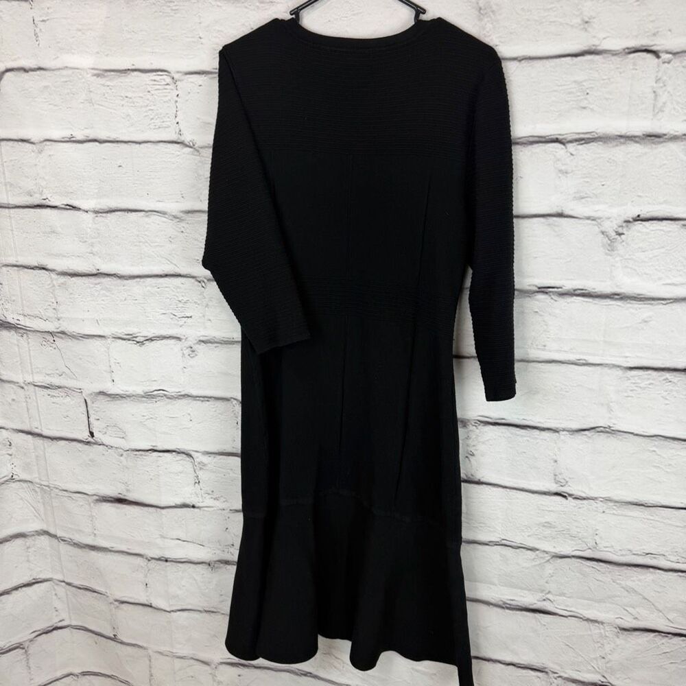 Soft Surroundings Black Knit‎ Dress | 3/4 Sleeve | Size Large - Picture 5 of 6